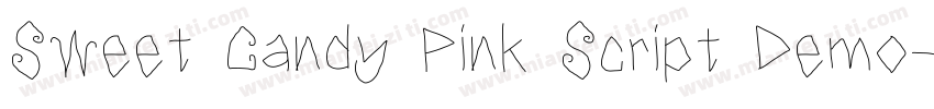 Sweet Candy Pink Script Demo字体转换